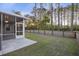 Enjoy outdoor living in this backyard with screened porch, and fenced yard at 278 Decatur Dr, Summerville, SC 29483