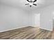 Clean bedroom with wood floors and a neutral color palette, ready for personalization at 344 Flyway Rd, Goose Creek, SC 29445