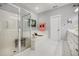 Bright bathroom with a walk-in shower, soaking tub, and double vanity at 3567 Somerset Hills Ct, Mount Pleasant, SC 29466