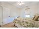 Bedroom with natural lighting, ceiling fan and neutral carpeting at 3567 Somerset Hills Ct, Mount Pleasant, SC 29466