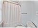 Bathroom features a shower and toilet with neutral colored walls and tile floor at 4386 Park Island Rd, Hollywood, SC 29449