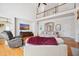 Bright, open living room with vaulted ceilings, hardwood floors and modern furnishings at 4386 Park Island Rd, Hollywood, SC 29449