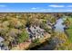 Aerial view of condo with a water view, private balconies, and mature landscaping at 4947 Green Dolphin Way, Kiawah Island, SC 29455