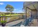 Beautiful deck with seating area showcasing views of the golf course and waterway at 4947 Green Dolphin Way, Kiawah Island, SC 29455