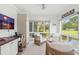 Cozy sitting area featuring a work space with water views and ample light at 4947 Green Dolphin Way, Kiawah Island, SC 29455
