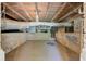 Unfinished basement showing exposed ductwork, concrete foundation, and potential for customization at 503 W Carolina Ave, Summerville, SC 29483