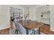 Inviting dining room featuring hardwood floors and views to the outdoor scenery at 5033 Carrington Ct, Summerville, SC 29485