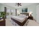 Cozy bedroom with a plush bed, soft lighting, and stylish decor accents at 554 Tranquil Waters Way, Summerville, SC 29486