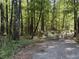 Gated entrance to property featuring a variety of signage and a gravel driveway surrounded by woods at 815 W Carolina Rd, McClellanville, SC 29458