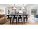 Bright, modern kitchen with a large island, stainless steel appliances, and ample cabinet space at 847 Condon Dr, James Island, SC 29412
