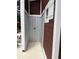Outdoor shower next to pool, perfect for rinsing off after a swim in a private and convenient setting at 9032 Maple Grove Dr, Summerville, SC 29485