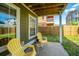 Private back patio perfect for outdoor relaxation with comfortable seating at 9042 Parlor Dr, Ladson, SC 29456