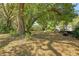 Expansive backyard with mature trees and a well-maintained lawn, offering ample space for outdoor activities at 1012 Cliffwood Dr, Mount Pleasant, SC 29464