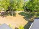 Spacious backyard with lush green grass, mature trees, a privacy fence, and plenty of shade at 1128 Melvin Bennett Rd, Mount Pleasant, SC 29464