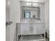 Stylish bathroom features a modern vanity with a sleek mirror and updated fixtures at 14 Lockwood Dr # 11H, Charleston, SC 29401