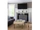 Comfortable living area featuring a fireplace, and modern decor at 1516 Village Sq, Mount Pleasant, SC 29464