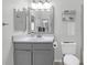 Clean bathroom featuring a vanity, mirror, and updated fixtures at 2011 N Highway 17 # 1400T, Mount Pleasant, SC 29466