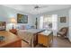 Cozy bedroom featuring a ceiling fan, stylish furnishings, and natural light at 2011 N Highway 17 # 1400T, Mount Pleasant, SC 29466