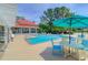 Sparkling community pool with lounge seating and shade umbrellas for a comfortable, enjoyable experience at 2011 N Highway 17 # 1400T, Mount Pleasant, SC 29466