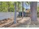 Backyard area with a shed and privacy fence offering a tranquil outdoor experience at 210 Peters St, Summerville, SC 29483