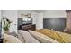 Cozy bedroom featuring modern decor and a television atop a wooden dresser at 210 Peters St, Summerville, SC 29483