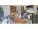 Eat-in kitchen with stainless steel appliances, decorative tile floor, and ample room to cook at 210 Peters St, Summerville, SC 29483