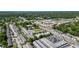 An aerial view of a complex shows updated apartments, roadways, and commercial real estate at 259 Pine Shadow Dr, Goose Creek, SC 29445