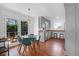 Cozy kitchen with gray cabinets, wood countertops, and an eat-in area at 281 Hawthorne St, Mount Pleasant, SC 29464