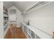 Spacious attic area with built in shelving and hardwood floors at 309 Huntington Rd, Summerville, SC 29483