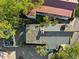 Bird's eye view showcases the property's rooftops and mature landscaping at 34 Pinckney St, Charleston, SC 29401