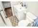 Bright bathroom featuring a white vanity, toilet, and neutral-toned rug at 407 Tammie Ave, Goose Creek, SC 29445