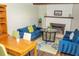 Cozy living room featuring bright furniture and fireplace at 407 Tammie Ave, Goose Creek, SC 29445