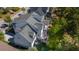 Aerial view showcases the home's position amidst verdant trees and meticulous landscaping at 4082 Blackmoor St, Mount Pleasant, SC 29466