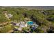 Scenic aerial view of community clubhouse and resort-style swimming pool at 4082 Blackmoor St, Mount Pleasant, SC 29466