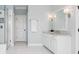 Spacious bathroom featuring a marble countertop and glass shower at 4082 Blackmoor St, Mount Pleasant, SC 29466