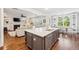 Modern kitchen seamlessly connects to the living and dining areas, creating an inviting space at 4082 Blackmoor St, Mount Pleasant, SC 29466