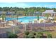 Resort-style swimming pool with ample seating at 4996 Song Sparrow Way, Summerville, SC 29483