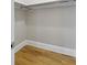 Walk in closet with hardwood floors, ready for storage at 5569 Frisco Ln, Johns Island, SC 29455
