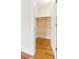 Walk in closet with hardwood floors, ready for storage at 5569 Frisco Ln, Johns Island, SC 29455