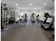 Well-equipped fitness center with treadmills, elliptical machines, weights and benches for resident use at 60 Fenwick Hall Allee # 321, Johns Island, SC 29455