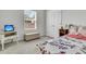 Inviting bedroom featuring a window for light, complemented by a cozy bed and blanket at 707 Butter Rd, Bonneau, SC 29431