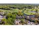 Scenic aerial view of a lovely home near a golf course and shimmering waters at 732 Spinnaker Beachhouse, Seabrook Island, SC 29455