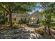 Exterior view of the neighborhood pool house surrounded by mature trees at 8652 Grassy Oak Trl, North Charleston, SC 29420