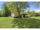 Charming home with screened porch and lush surroundings. Mature trees provide shade in the backyard at 1019 Levi Lake Rd, Johns Island, SC 29455