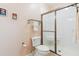 Bathroom with glass enclosed shower at 1025 Riverland Woods Pl # 1008, Charleston, SC 29412
