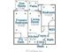 Detailed floor plan showing room dimensions and layout of the home at 1025 Riverland Woods Pl # 1008, Charleston, SC 29412