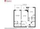 Detailed floorplan showing layout of bedrooms, living areas, kitchen, and bathrooms with dimensions at 1025 Riverland Woods Pl # 1008, Charleston, SC 29412