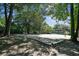 Outdoor sand volleyball court surrounded by mature trees, providing a fun recreational amenity at 1025 Riverland Woods Pl # 1008, Charleston, SC 29412