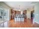 Spacious kitchen with an island and hardwood floors, perfect for entertaining guests at 103 Radtko Rd, Summerville, SC 29486