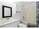 Well-lit bathroom features a sink, toilet, and a shower-tub combination at 1034 Sterling Ln, Summerville, SC 29483